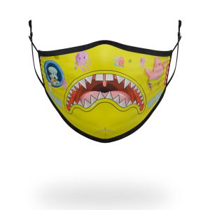ADULT SPONGEBOB JAPAN SHARK FORM FITTING FACE-COVERING