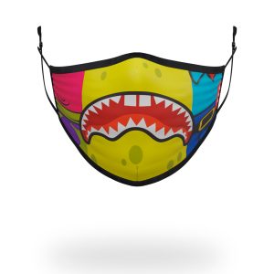 ADULT SPONGEBOB OG SHARK FORM FITTING FACE-COVERING